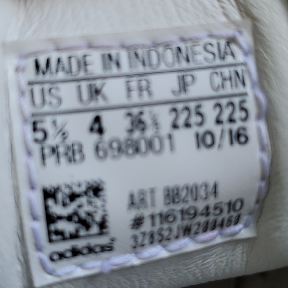 ADIDAS SUPERSTAR "METAL TOES" SIZE 5.5 - Picture 3 of 3